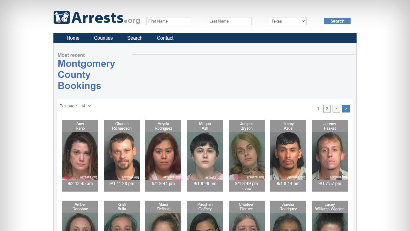 Montgomery County Arrests and Inmate Search